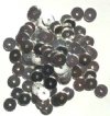 100 1x8mm Bright Silver Plated Rondelle Beads